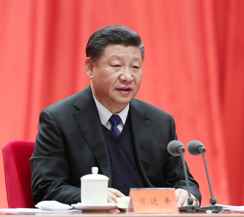 1月11日，中共中央總書記、國家主席、中央軍委主席習(xí)近平在中國共產(chǎn)黨第十九屆中央紀(jì)律檢查委員會第二次全體會議上發(fā)表重要講話。